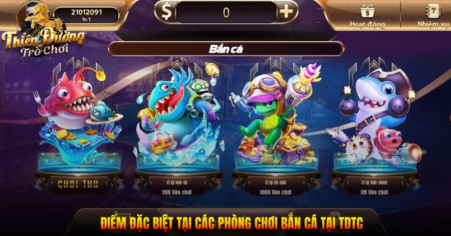 Bắn Cá TDTC: Trải Nghiệm Săn Bắn Đỉnh Cao, Rinh Quà Khủng