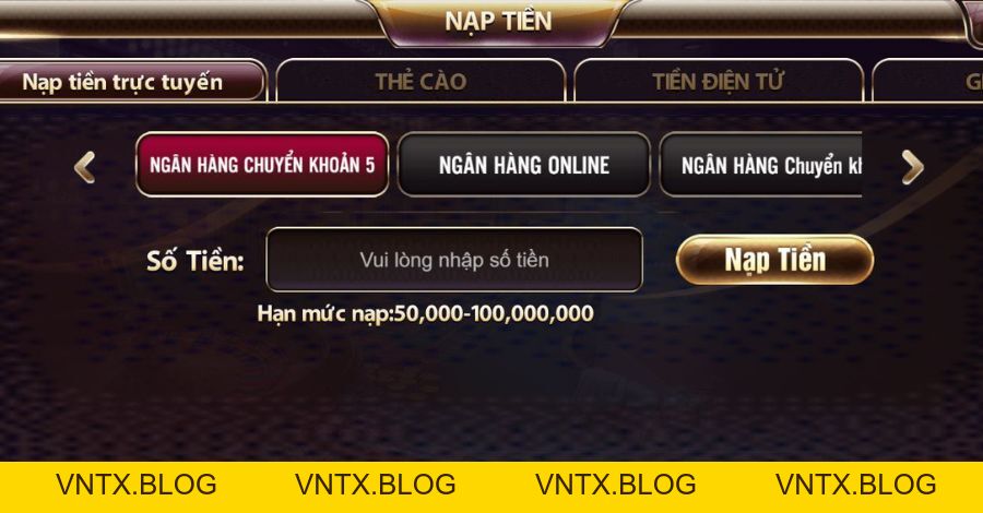 Hướng dẫn tân thủ nạp tiền TDTC thành công trong nháy mắt